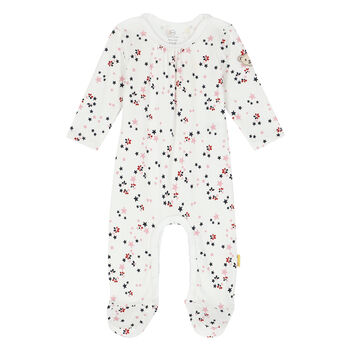 Baby Girls White Stars Babygrow