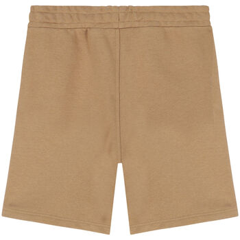 Boys Beige Logo Shorts