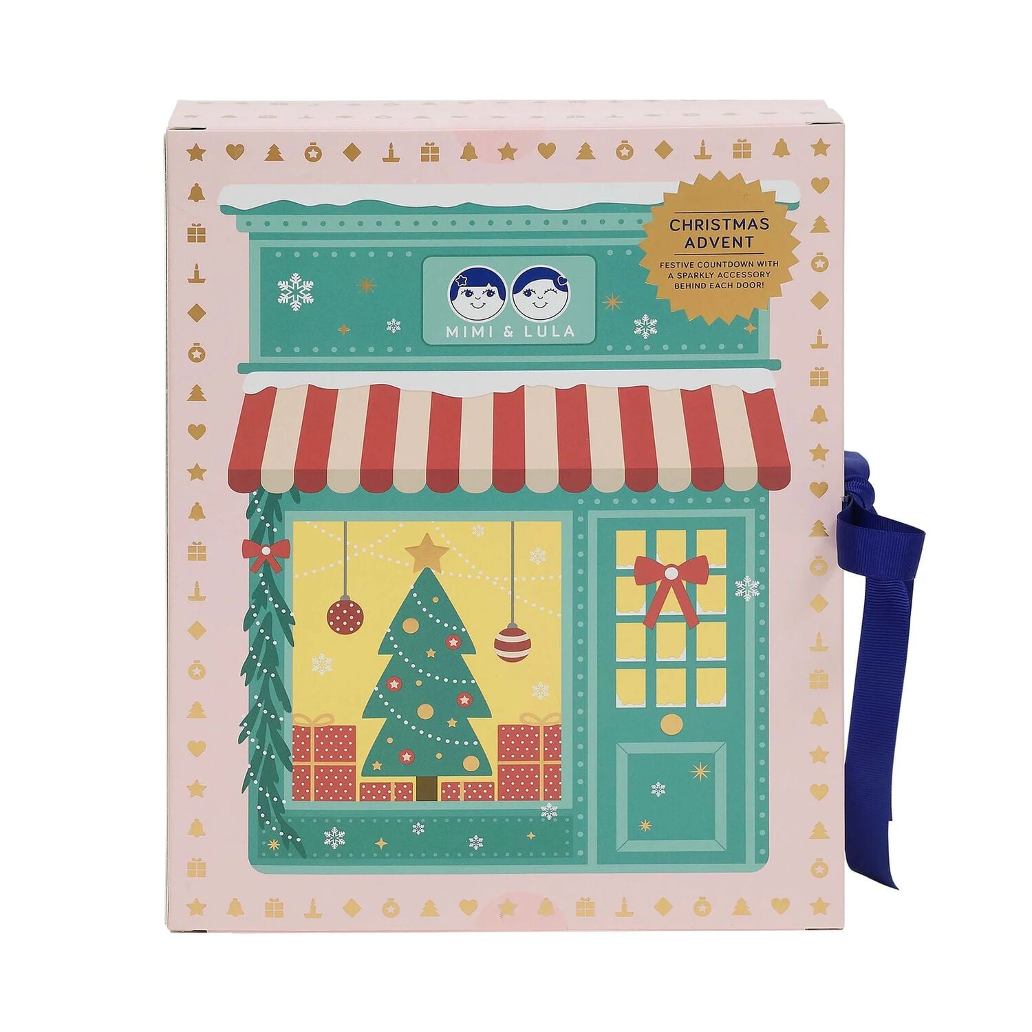 Girls Pink Hair Accessories Advent Calendar ( 27CM ) , 1, hi-res