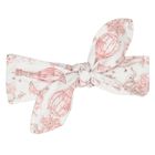Baby Girls White & Pink Africa Bow Headband, 1, hi-res