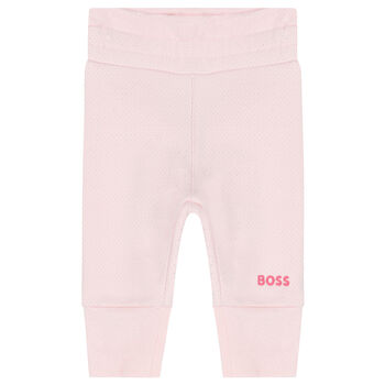 Baby Girls Pink Logo Trousers