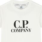 Boys White Logo T-Shirt, 1, hi-res