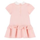 Younger Girls Pink Logo Dress, 1, hi-res