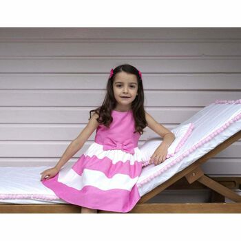 Girls Pink & White Dress