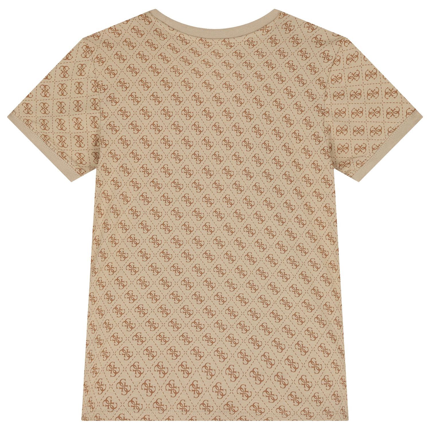 Boys Beige Logo T-Shirt, 1, hi-res image number null
