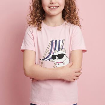 Girls Pink Choupette T-Shirt
