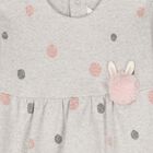 Baby Girls Grey & Pink Romper Set, 1, hi-res