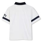 Boys Ivory Logo Polo Shirt, 1, hi-res