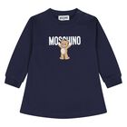 فستان بالشعار تيدي بير باللون الكحلي, 2, hi-res