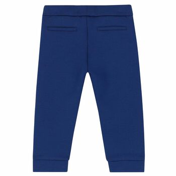 Younger Boys Blue Logo Joggers 