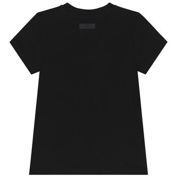 Girls Black Logo T-Shirt