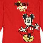 Red Mickey Mouse Long Sleeve Top, 1, hi-res