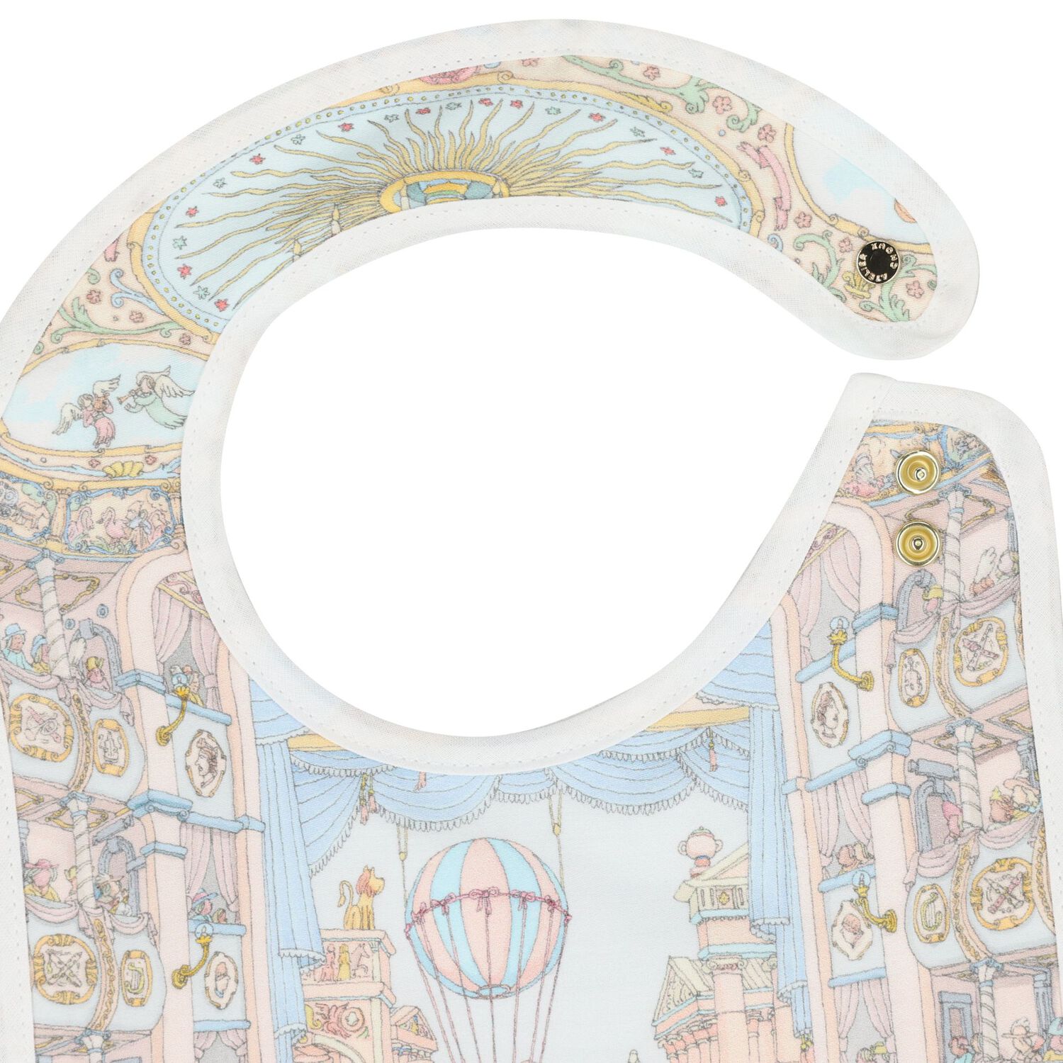 Ivory & Blue Ballet de Paris Baby Carr&eacute; Swaddle & Bib Gift Set, 1, hi-res