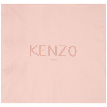 Baby Girls Pink Logo Knitted Blanket