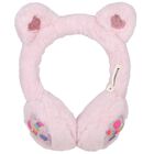 Girls Pink Faux Fur Earmuffs, 1, hi-res