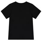 Boys Black Logo T-Shirt, 1, hi-res