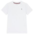 Boys White & Navy Blue Logo Pyjamas, 1, hi-res