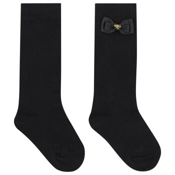 Girls Pink Monica Bow Socks