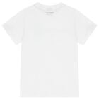 Boys White Logo T-Shirt, 2, hi-res