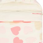  مدس بطبعة قلوب باللون العاجي والبيج للفتيات الصغيرات, 1, hi-res