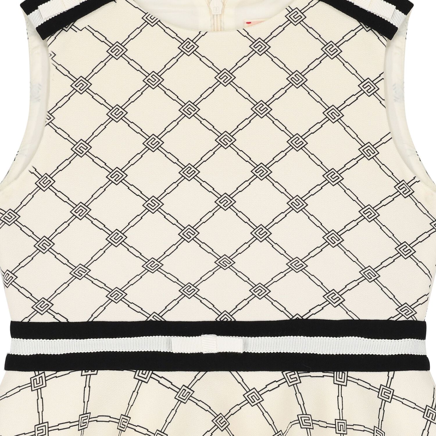 فستان بنات بفيونكة باللون البيج , 1, hi-res image number null