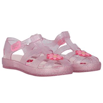 Girls Pink Jelly Sandals