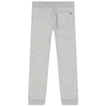 Boys Grey Logo Joggers