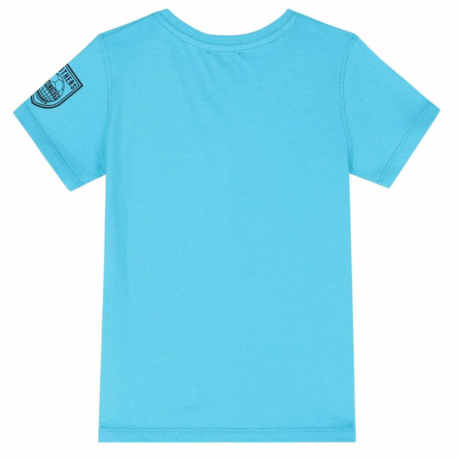 Boys Blue Holographic Logo T-shirt, 4, hi-res image number null