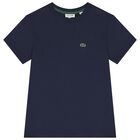 Boys Navy Blue Logo T-Shirt, 4, hi-res