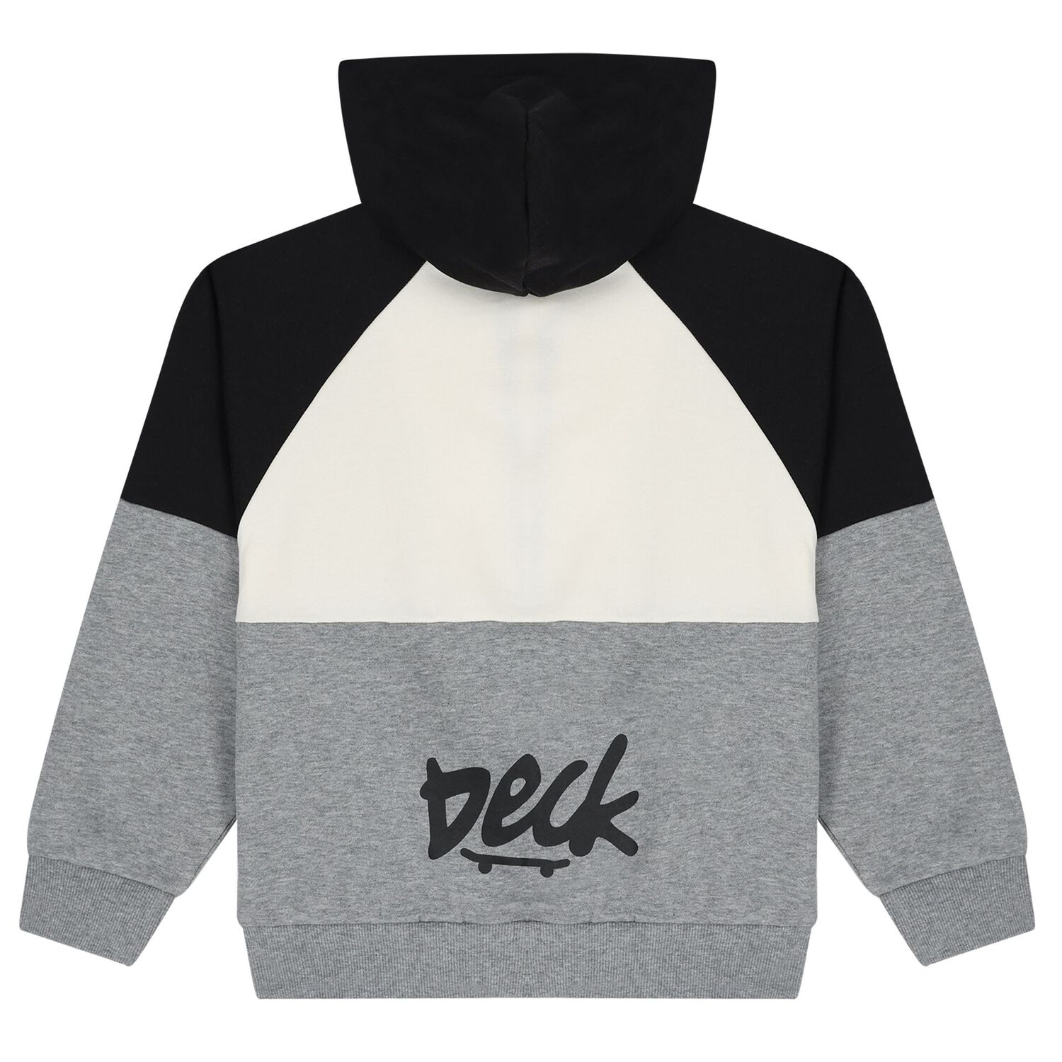 Boys Black, Ivory & Grey Tracksuit, 1, hi-res