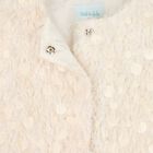 Girls Ivory Sequin & Fringe Cardigan, 1, hi-res