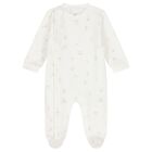 White & Beige Logo Babygrow ( 2-Pack ), 1, hi-res