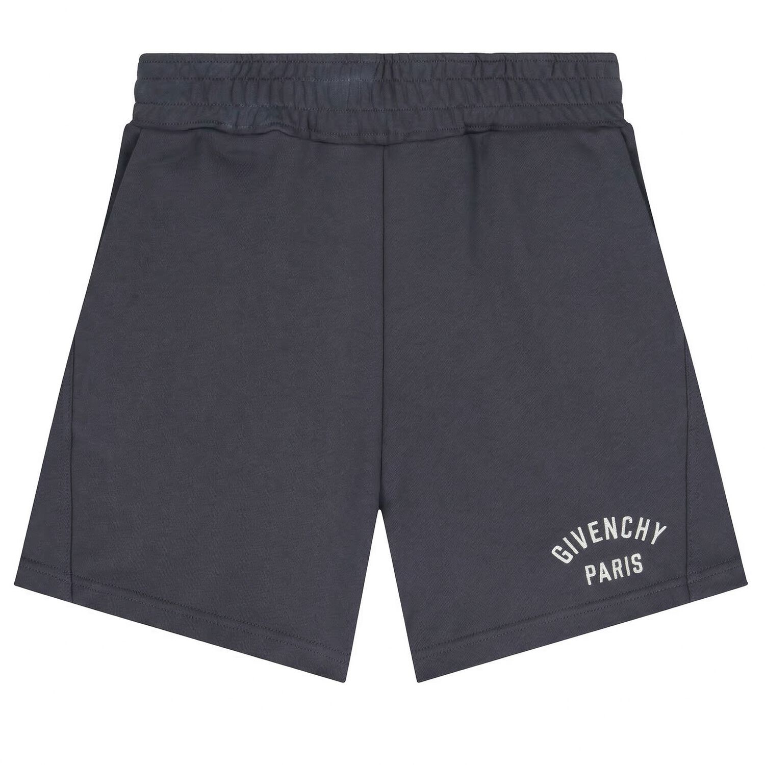 Boys Navy Blue Logo Shorts, 2, hi-res