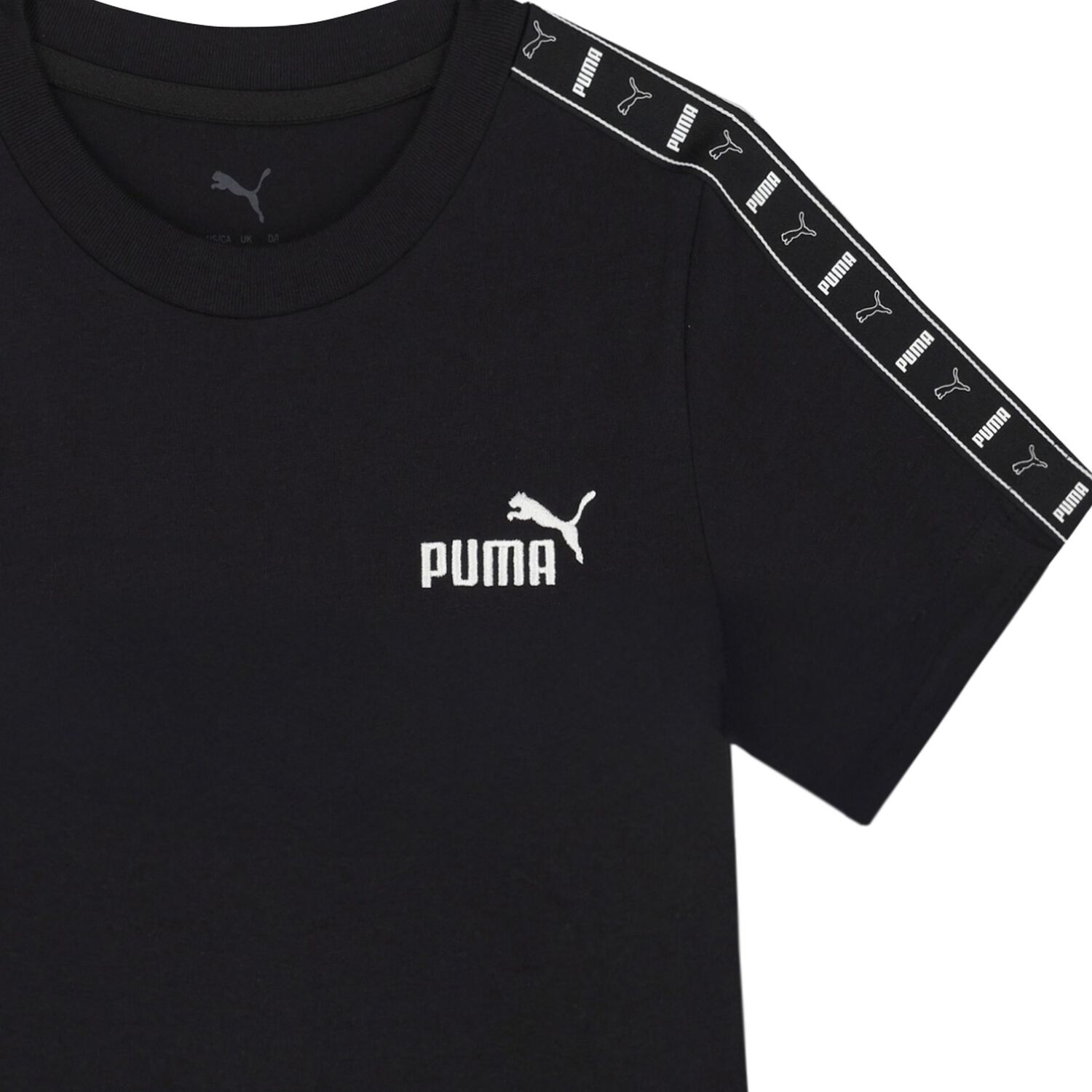 تيشيرت اولاد بالشعار باللون الاسود, 1, hi-res