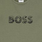 Boys Green Logo T-Shirt, 3, hi-res