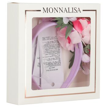 Girls Pink & Lilac Floral Headband