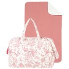 Ivory & Pink Toile De Jouy Baby Changing Bag, 3, hi-res