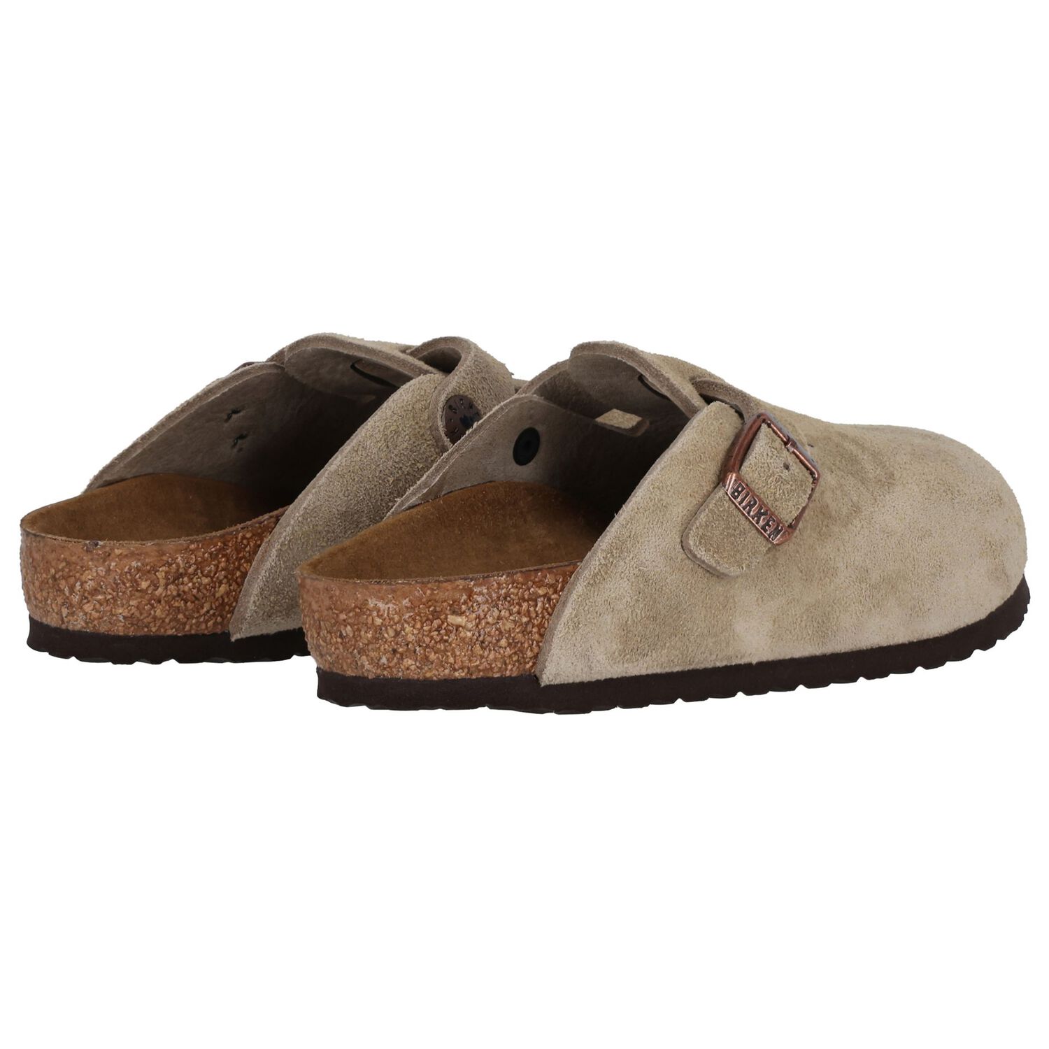 Beige Logo Suede Leather Clog, 1, hi-res image number null