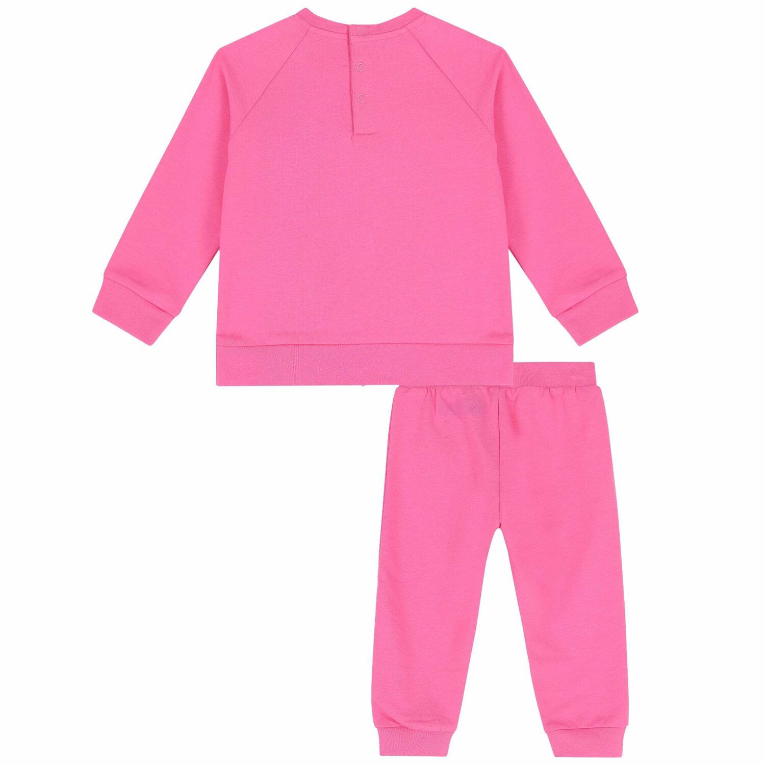 Baby Girls Pink Logo Tracksuit, 1, hi-res image number null