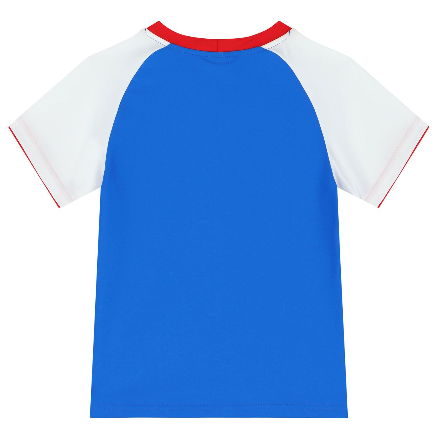 Boys White & Blue Skull T-Shirt Rash Vest, 1, hi-res image number null