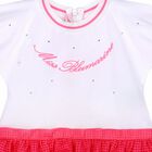 Girls White & Pink Logo Dress, 1, hi-res