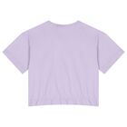 Girls Purple Logo T-Shirt, 1, hi-res