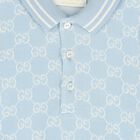 Baby Boys Blue GG Logo Romper Gift Set, 1, hi-res