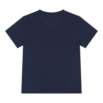 Baby Boys Navy Blue Logo T-Shirt