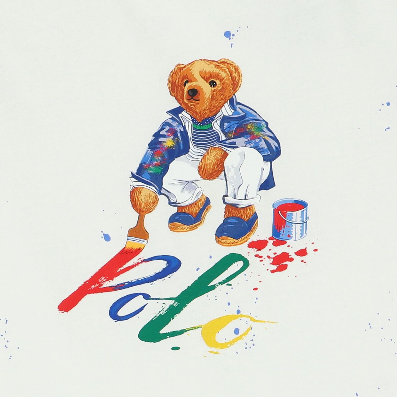 Boys White Polo Bear T-Shirt, 1, hi-res image number null