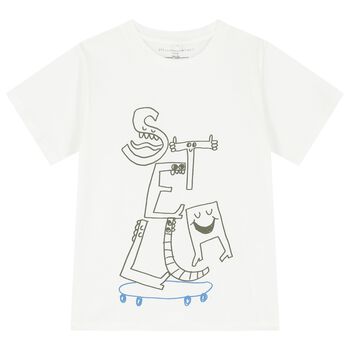 Boys Ivory Logo T-Shirt
