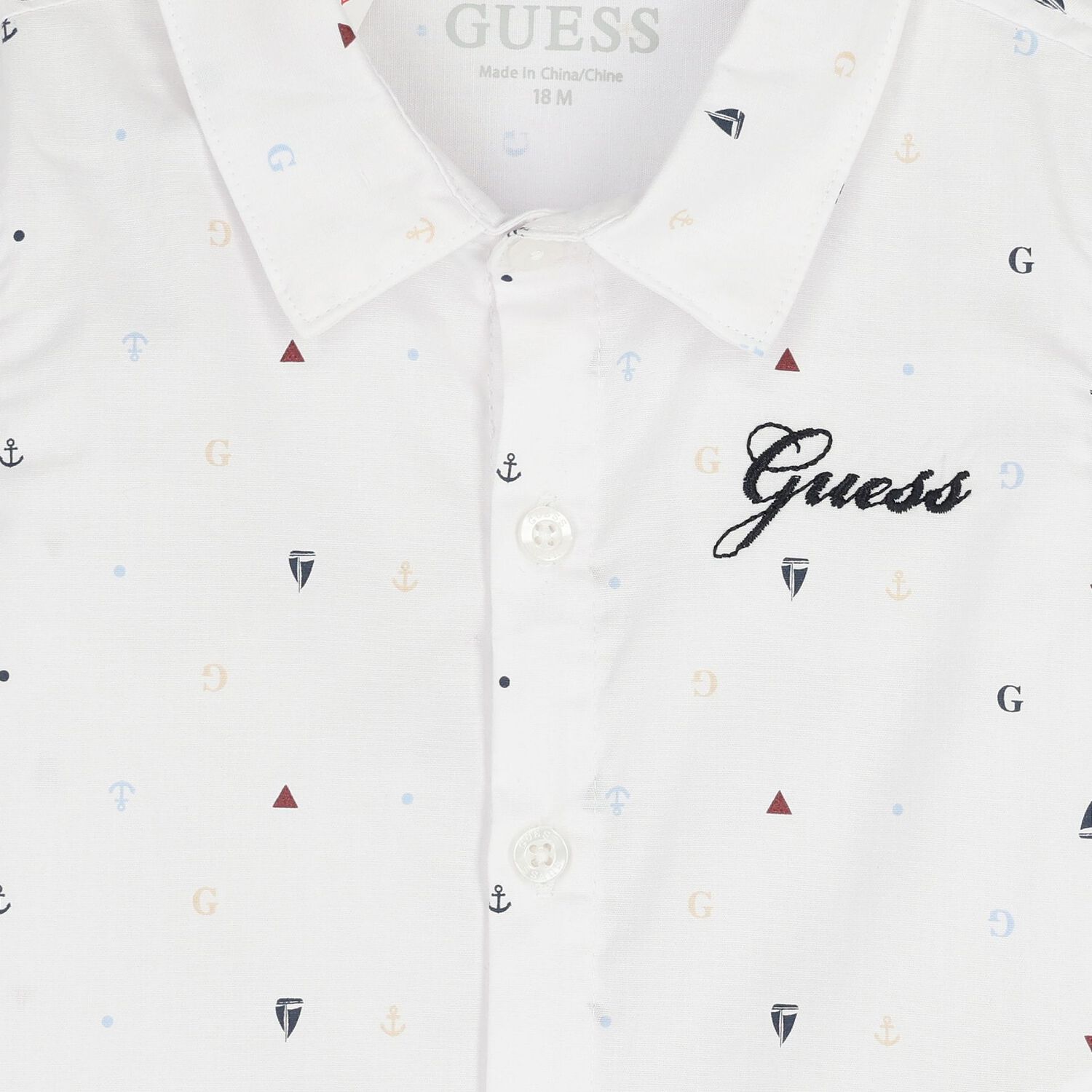 Baby Boys Beige & White Shorts Set, 1, hi-res