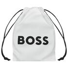 Boys Black Logo Belt , 1, hi-res
