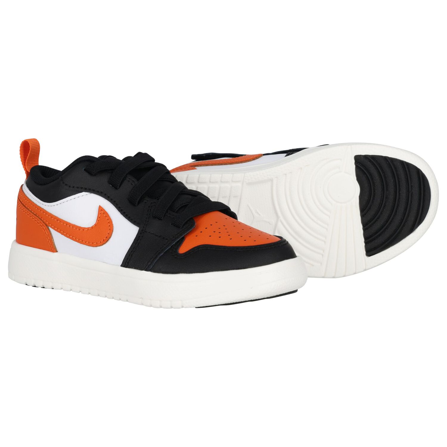 Black, White & Orange Air Jordan 1 Low Alt Trainers, 1, hi-res