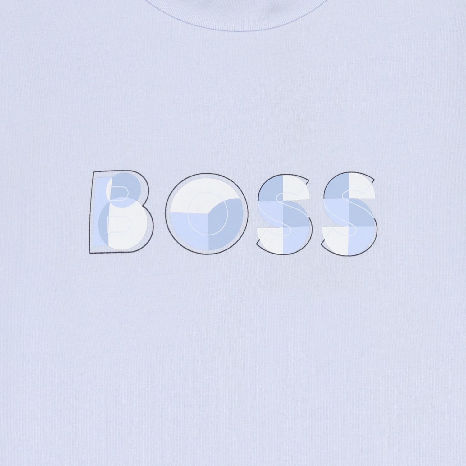 Baby Boys Blue Logo Long Sleeve Top, 2, hi-res